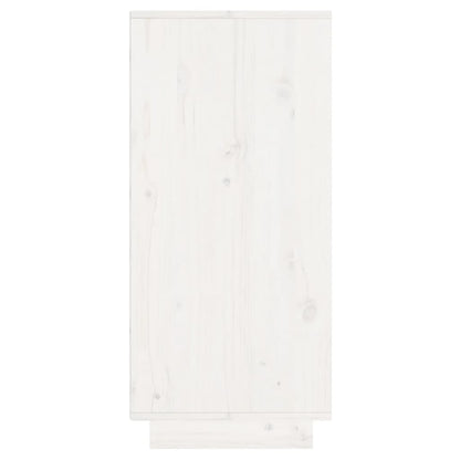 Sideboard White 60x34x75 cm Solid Wood Pine