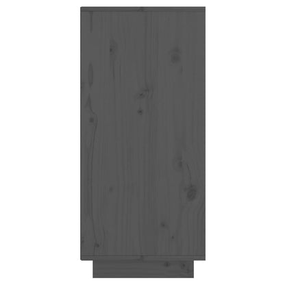 Sideboard Grey 60x34x75 cm Solid Wood Pine