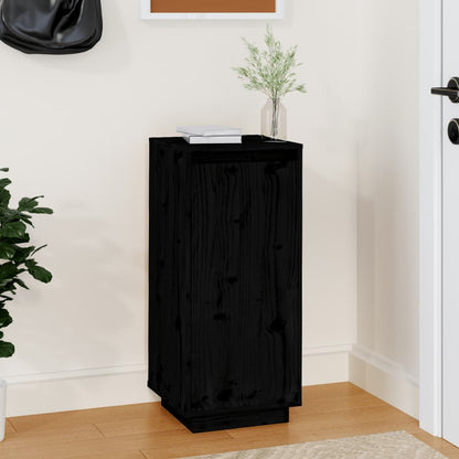 Shoe Cabinet | Black | Solid pinewood | Compact | Shoe Cabinet