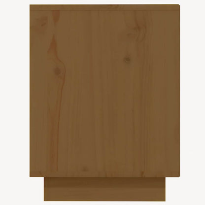 Shoe Cabinet Honey Brown 110x34x45 cm Solid Wood Pine