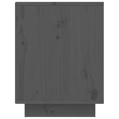 Shoe Cabinet Grey 60x34x45 cm Solid Wood Pine