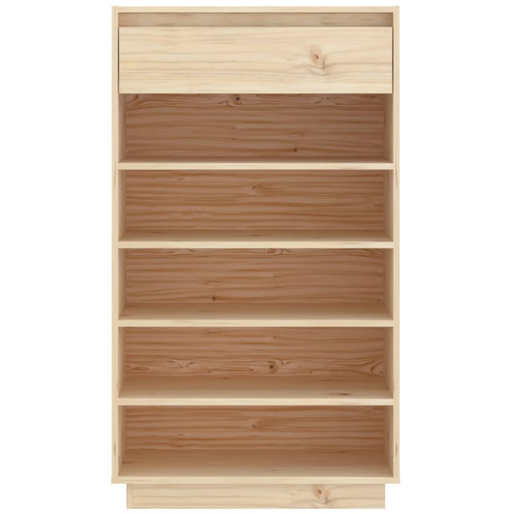 Shoe Cabinet 60x34x105 cm Solid Wood Pine
