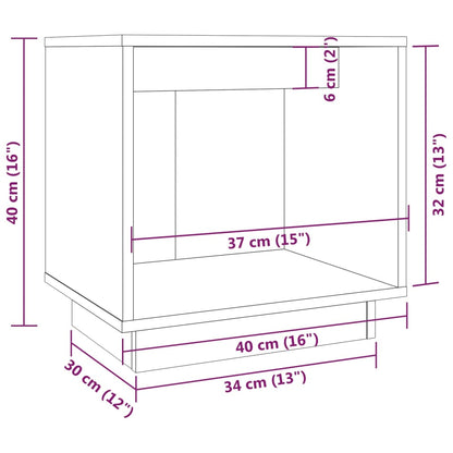 Bedside Cabinets 2 pcs Honey Brown 40x30x40 cm Solid Wood Pine