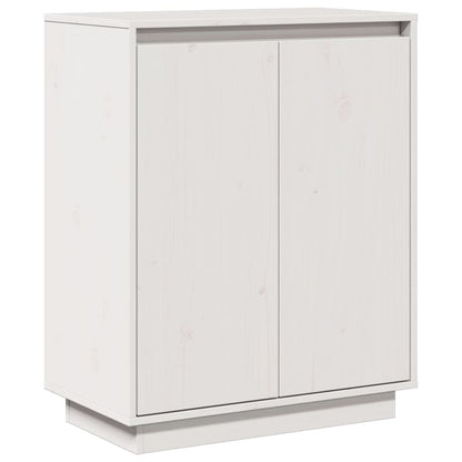 Sideboard White 60x34x75 cm Solid Wood Pine