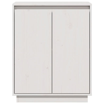 Sideboard White 60x34x75 cm Solid Wood Pine