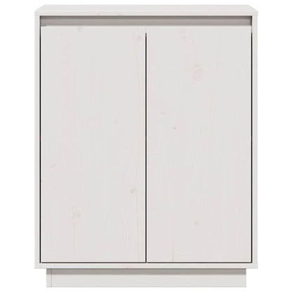Sideboard White 60x34x75 cm Solid Wood Pine