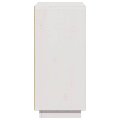 Sideboard White 60x34x75 cm Solid Wood Pine