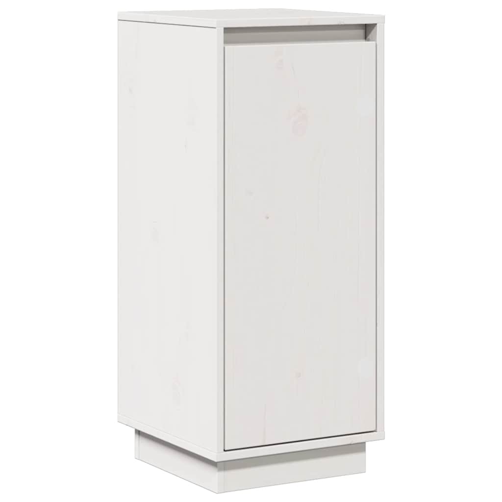 Sideboard White 31.5x34x75 cm Solid Wood Pine