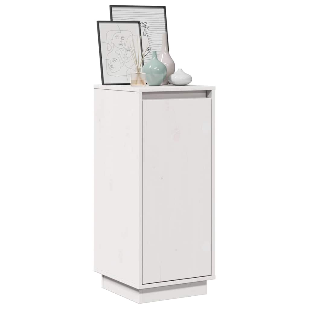 Sideboard White 31,5x34x75 cm Solid Wood Pine