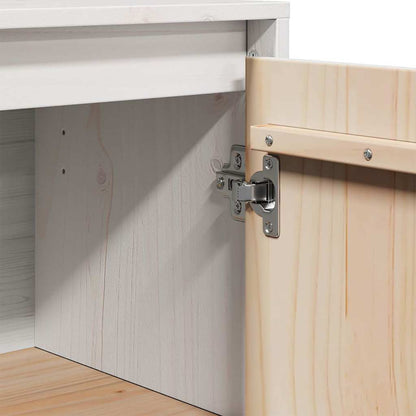 Sideboard White 31.5x34x75 cm Solid Wood Pine