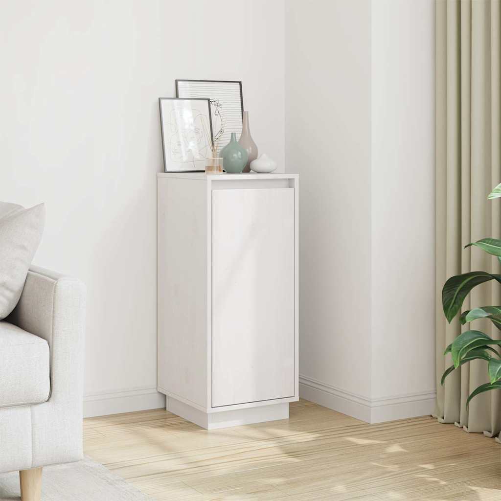 Sideboard White 31,5x34x75 cm Solid Wood Pine