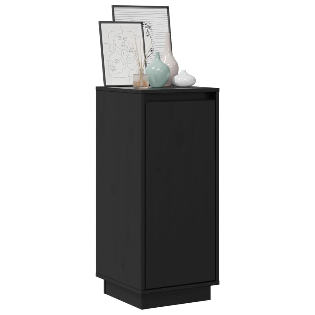 Sideboard | Set of 2 | Black | Solid pinewood | Medium | Sideboard