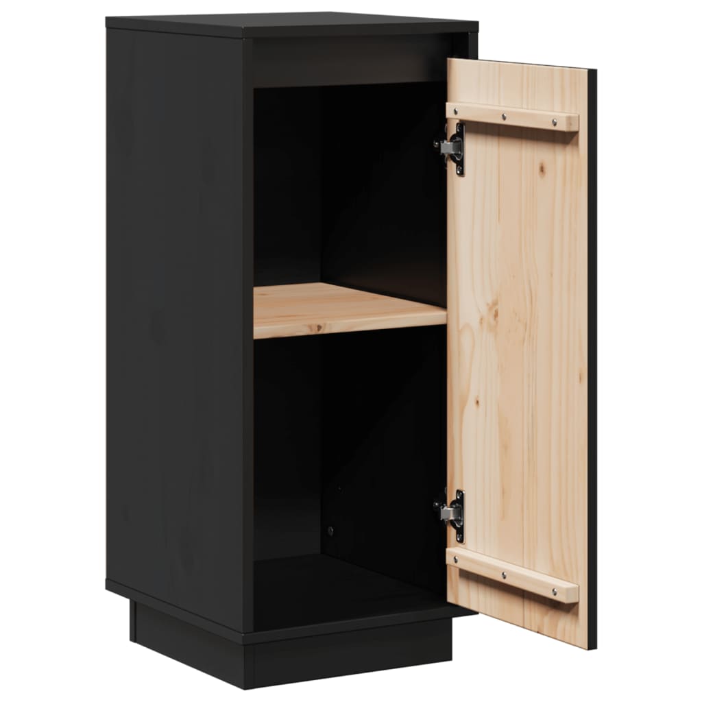 Sideboard | Set of 2 | Black | Solid pinewood | Medium | Sideboard