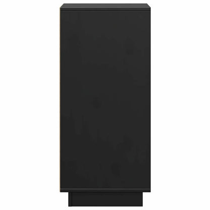 Sideboards 2 pcs Black 31.5x34x75 cm Solid Wood Pine