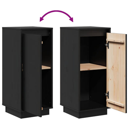 Sideboard | Set of 2 | Black | Solid pinewood | Medium | Sideboard