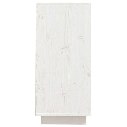 Sideboard White 60x34x75 cm Solid Wood Pine