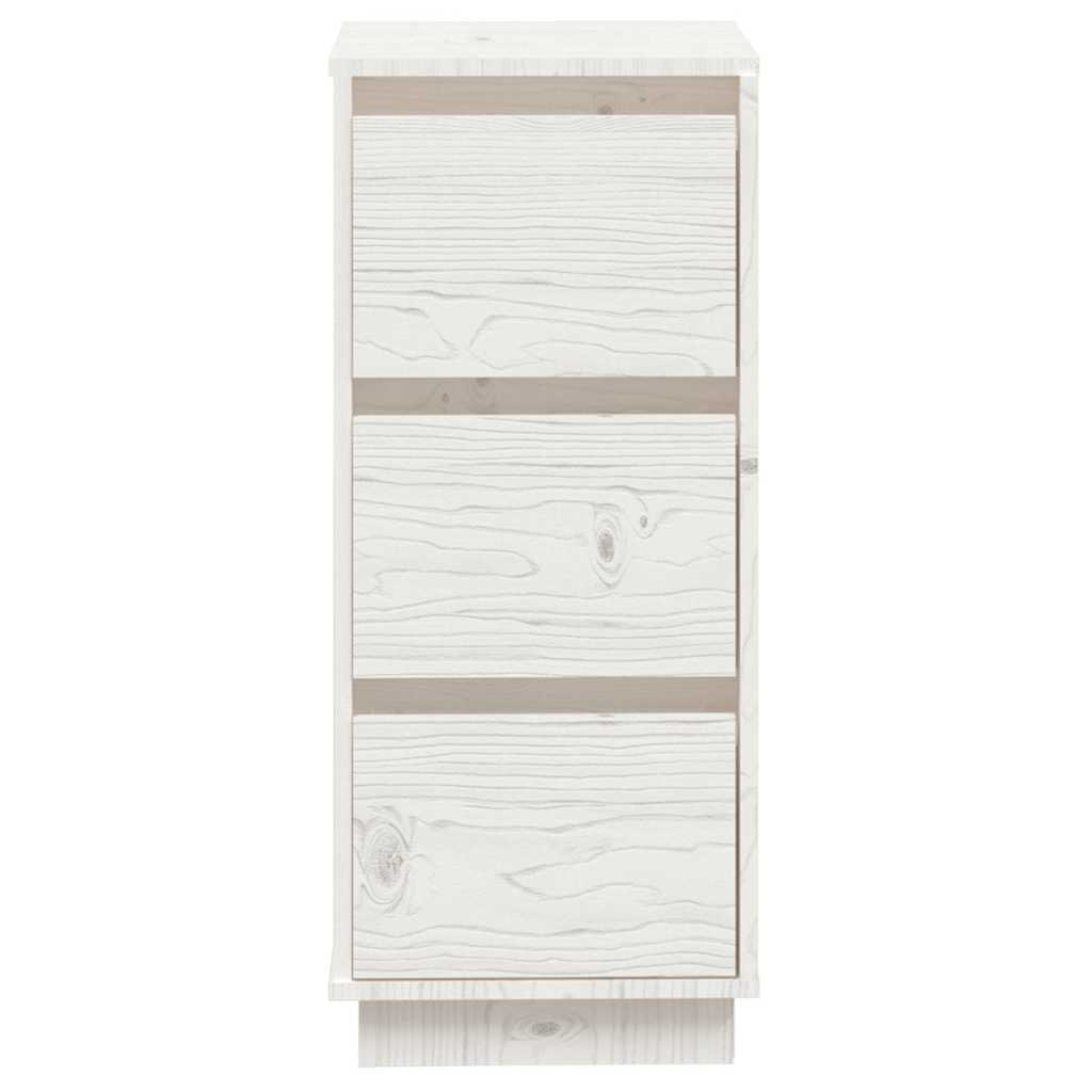 Sideboard White 32x34x75 cm Solid Wood Pine