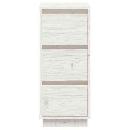 Sideboard White 32x34x75 cm Solid Wood Pine