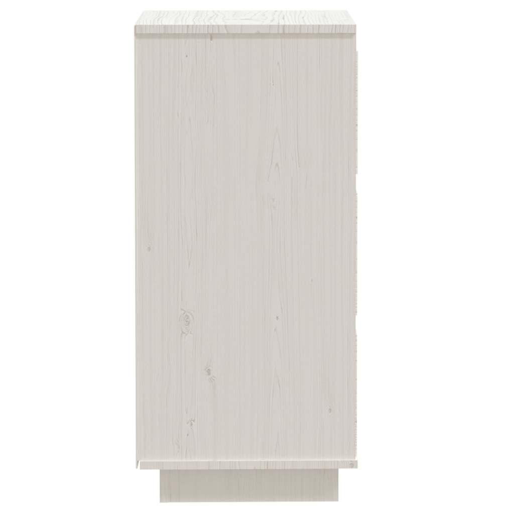 Sideboard White 32x34x75 cm Solid Wood Pine