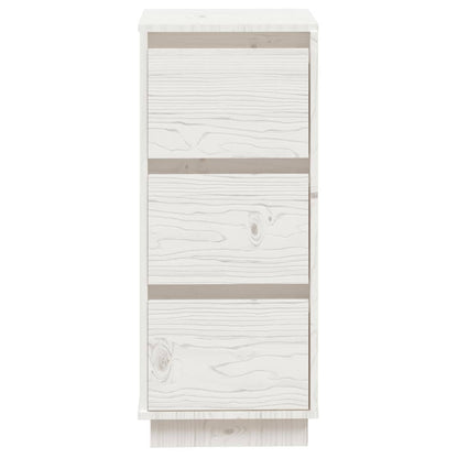 Sideboards 2 pcs White 32x34x75 cm Solid Wood Pine