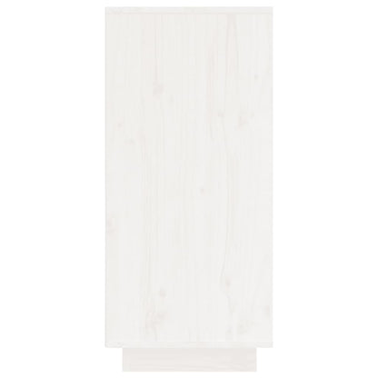 Sideboard White 60x34x75 cm Solid Wood Pine