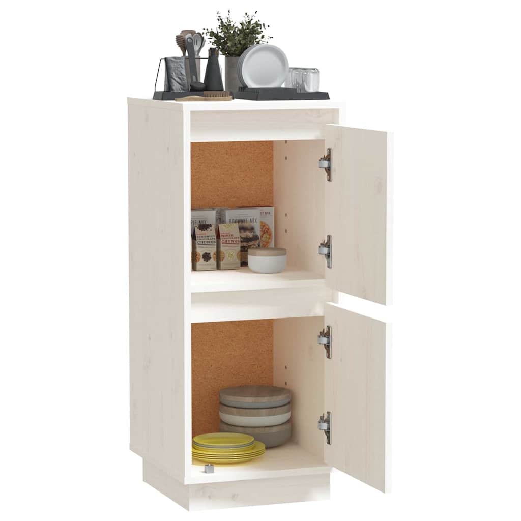 Sideboard White 31,5x34x75 cm Solid Wood Pine