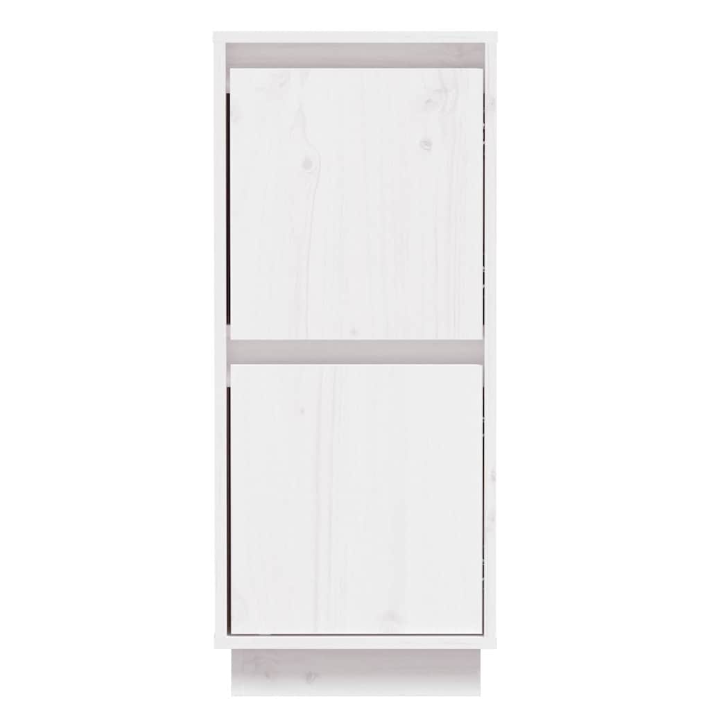 Sideboard White 31,5x34x75 cm Solid Wood Pine