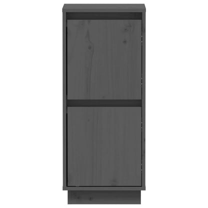 Sideboards 2 pcs Grey 31.5x34x75 cm Solid Wood Pine