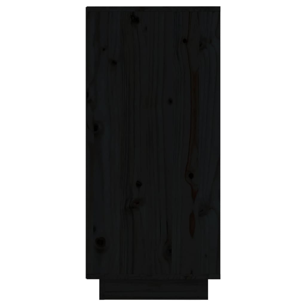 Sideboard | Set of 2 | Black | Solid pine wood, MDF | Standard