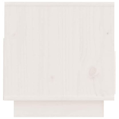 TV Cabinet White 60x35x37 cm Solid Wood Pine