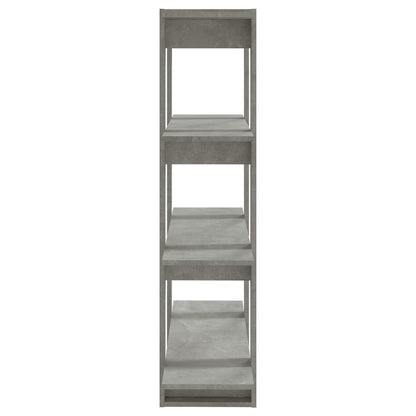 Book Cabinet/Room Divider Concrete Grey 100x30x123.5 cm