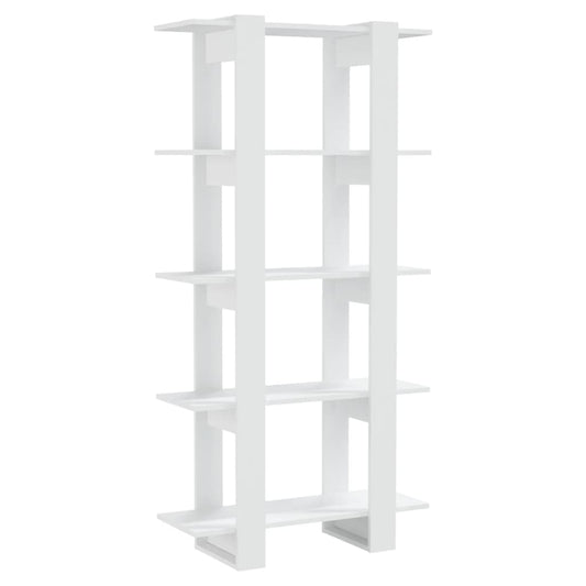 Book Cabinet/Room Divider White 80x30x160 cm Engineered Wood
