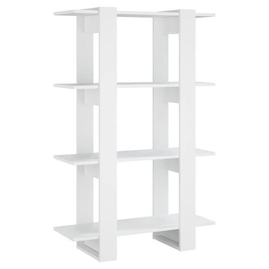 Book Cabinet/Room Divider White 80x30x123.5 cm