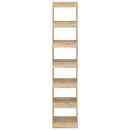 Book Cabinet/Room Divider Sonoma Oak 40x30x198 cm