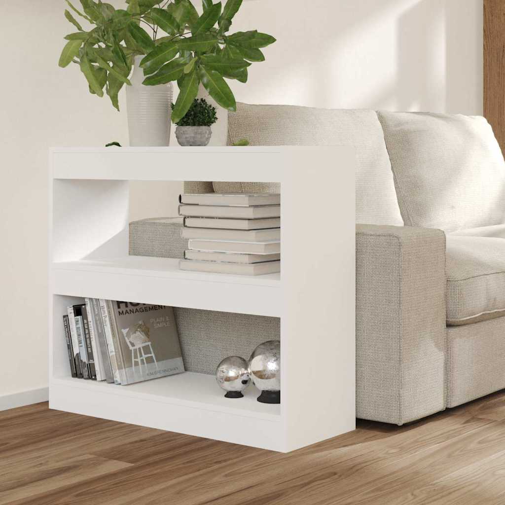 811691 vidaXL Book Cabinet/Room Divider White 80x30x72 cm
