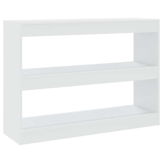 811736 vidaXL Book Cabinet/Room Divider White 100x30x72 cm