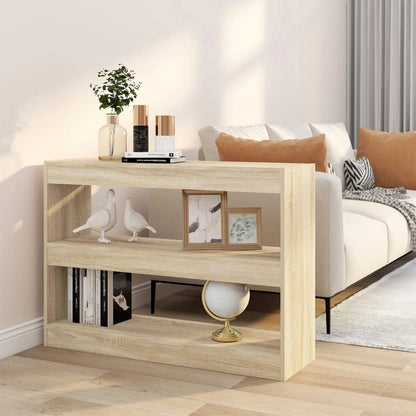 Book Cabinet/Room Divider Sonoma Oak 100x30x72 cm