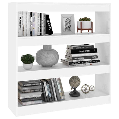 811745 vidaXL Book Cabinet/Room Divider White 100x30x103 cm