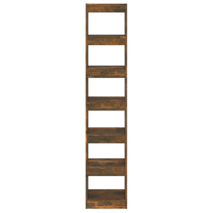 Book Cabinet/Room Divider Smoked Oak 40x30x198 cm