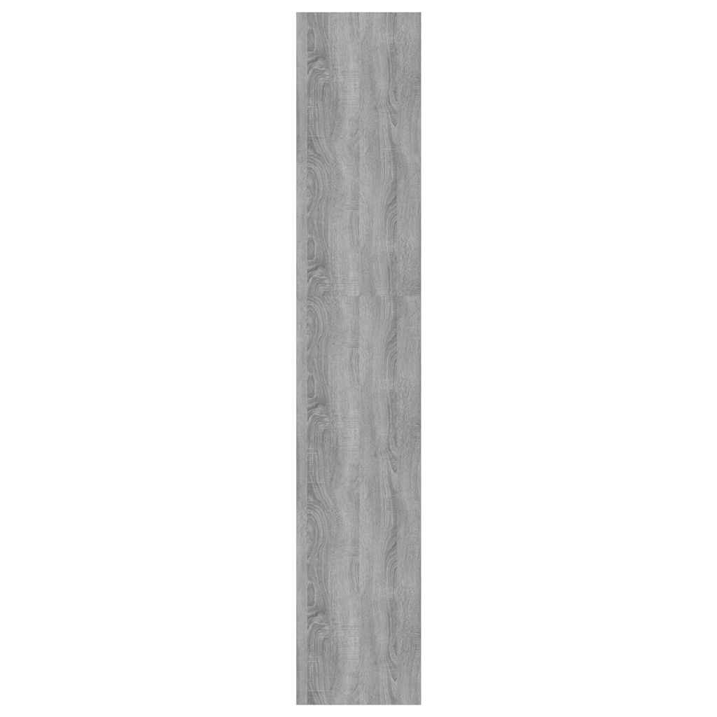 813624 vidaXL Book Cabinet/Room Divider Grey Sonoma 80x30x166 cm Engineered Wood