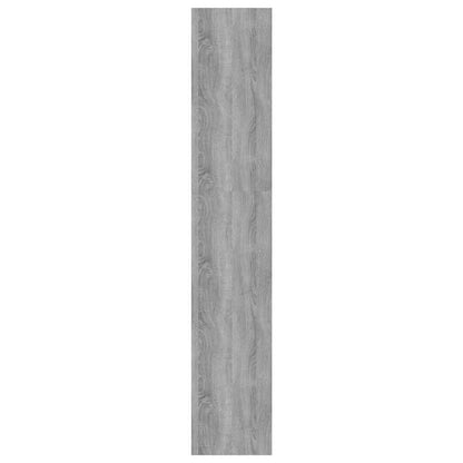 813624 vidaXL Book Cabinet/Room Divider Grey Sonoma 80x30x166 cm Engineered Wood