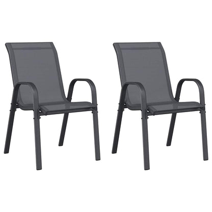 Stackable Garden Chair | Set of 2 | Stackable Chairs | Rectangular