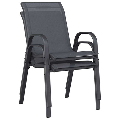 Stackable Garden Chair | Set of 2 | Stackable Chairs | Rectangular