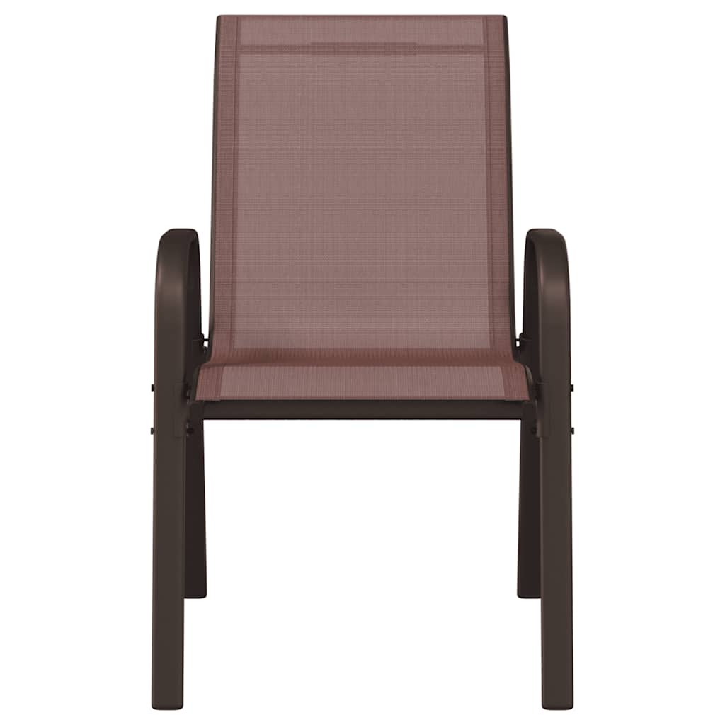 Stackable Garden Chair | Set of 2 | Brown