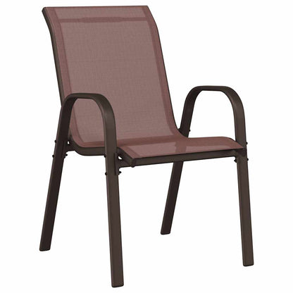 Stackable Garden Chair | Set of 2 | Brown
