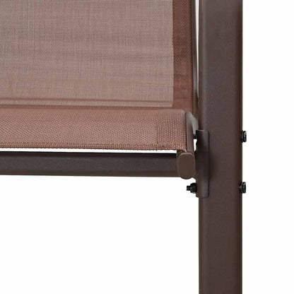 Stackable Garden Chair | Set of 2 | Brown