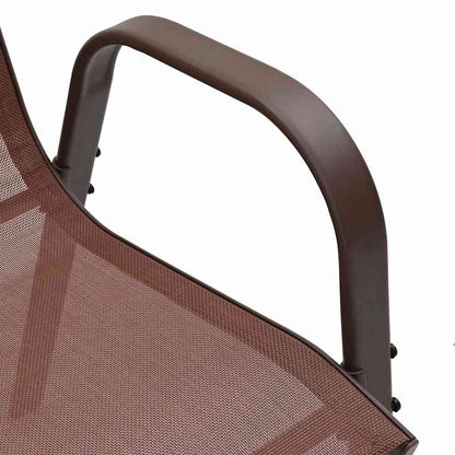 Stackable Garden Chair | Set of 2 | Brown