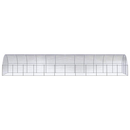 Outdoor Chicken Coop 3x12x2 m Galvanised Steel