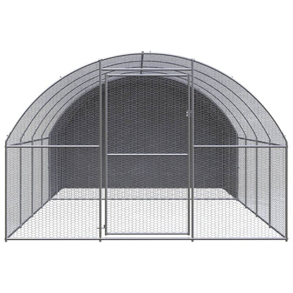 Chicken Coop | Silver | Galvanised Steel | Large | Durable | Chicken Coop