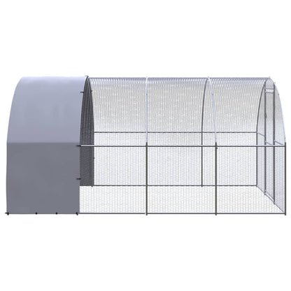 Chicken Coop | Silver | Galvanised Steel | Large | Durable | Chicken Coop